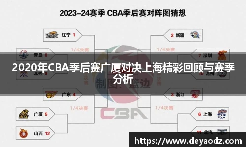 2020年CBA季后赛广厦对决上海精彩回顾与赛季分析